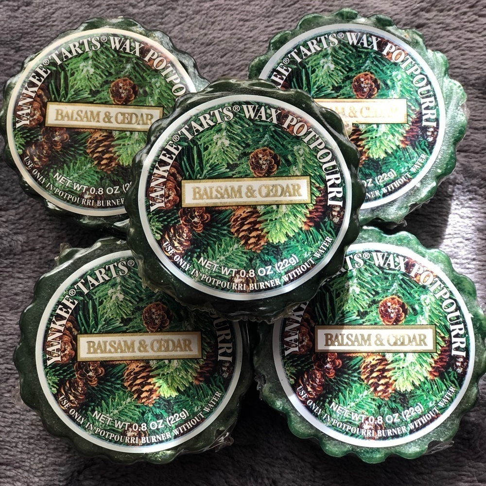YANKEE candle tarts melts balsam and cedar‎ set a five - Picture 1 of 1